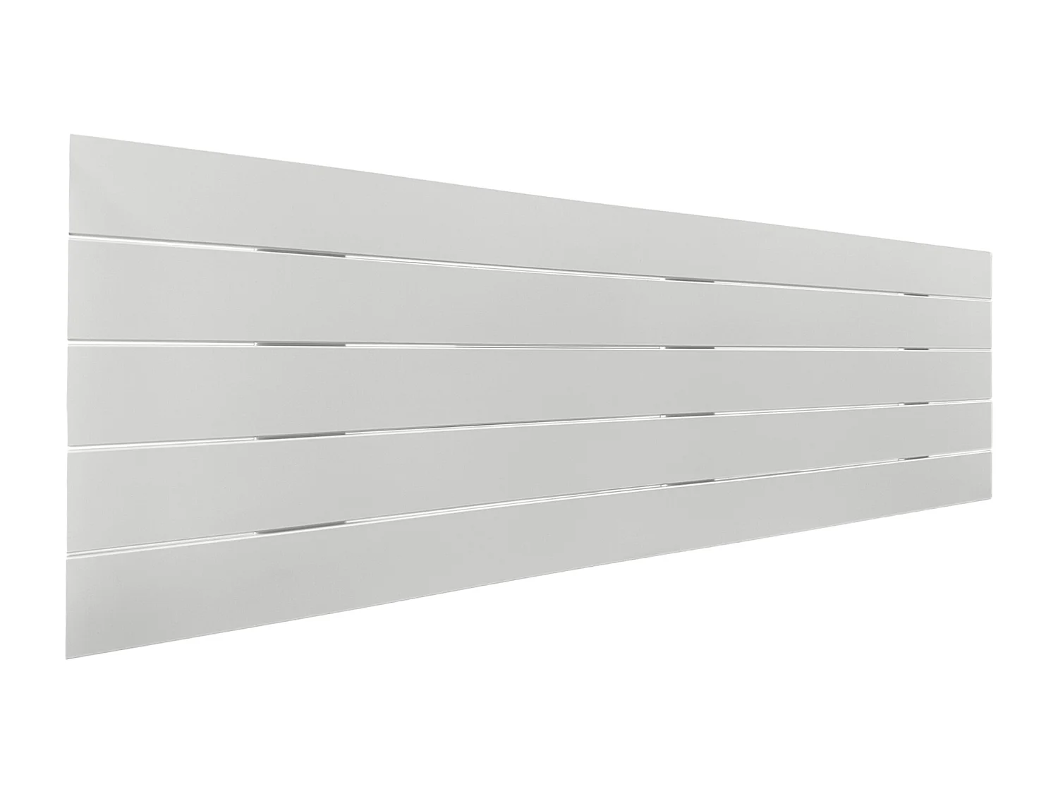 DHOME Tête de lit en bois recyclé MDF Palet Style Horizontal 160x46cm Lits 150/160 - Uni Blanc