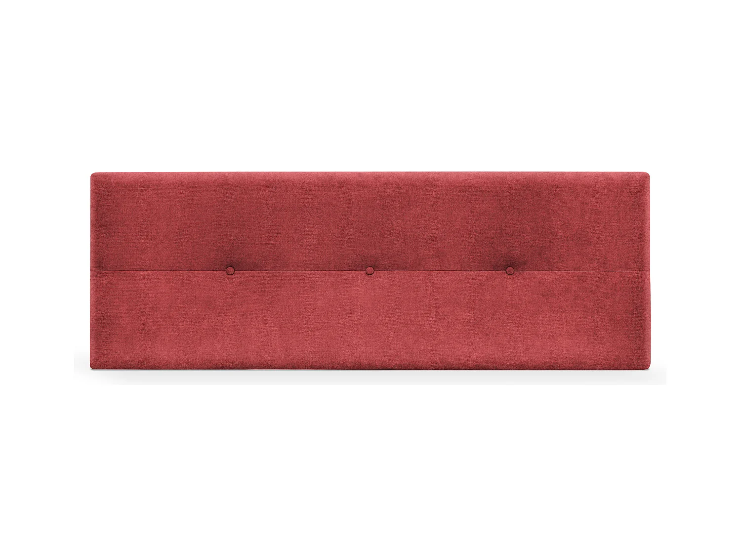 DHOME Tête de lit en tissu Aqualine avec Boutons 150x50cm Lits 150 - Rouge