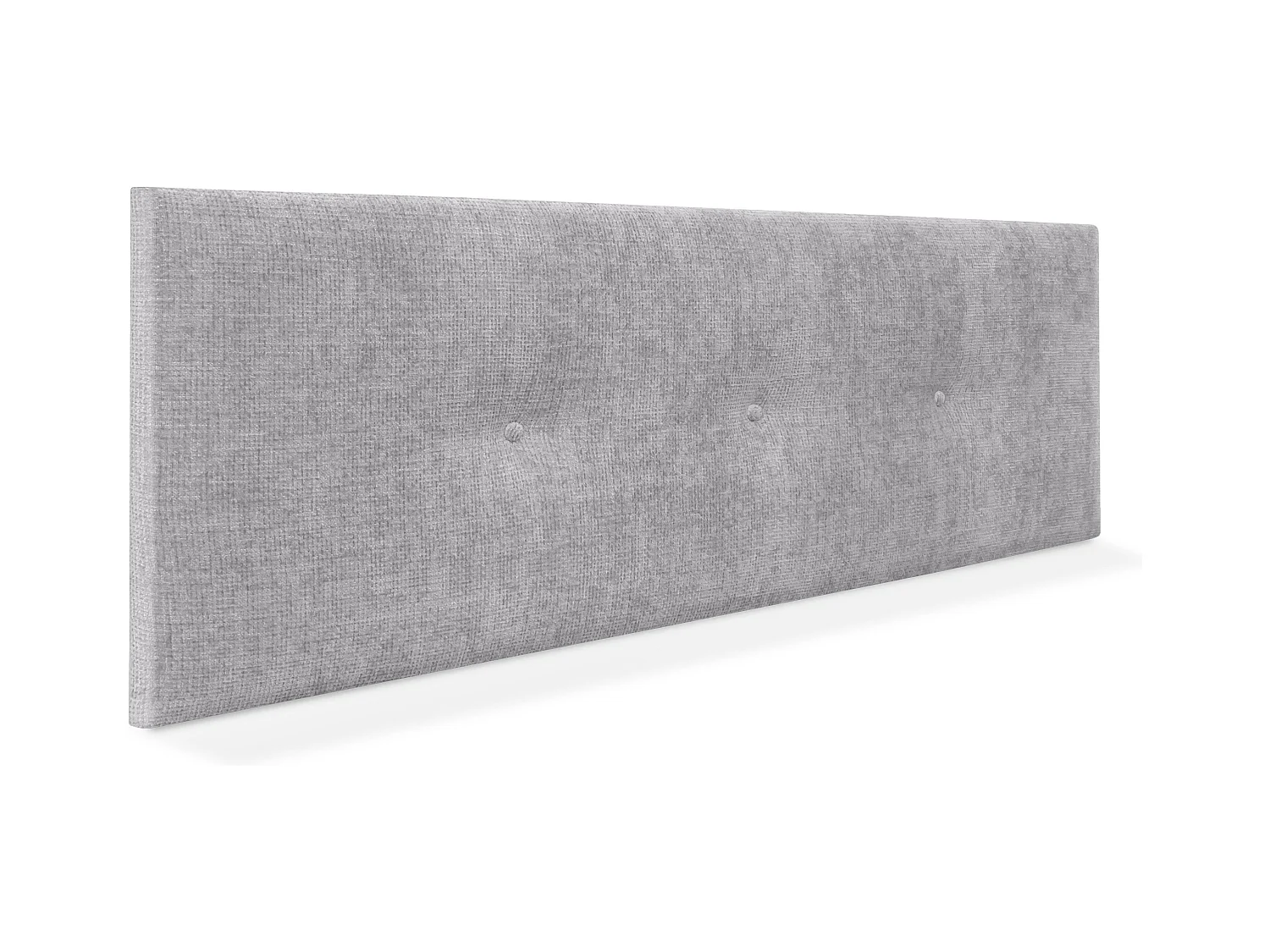 DHOME Tête de lit en laine naturelle avec Boutons 160x50cm Lits 150/160 - Gris clair