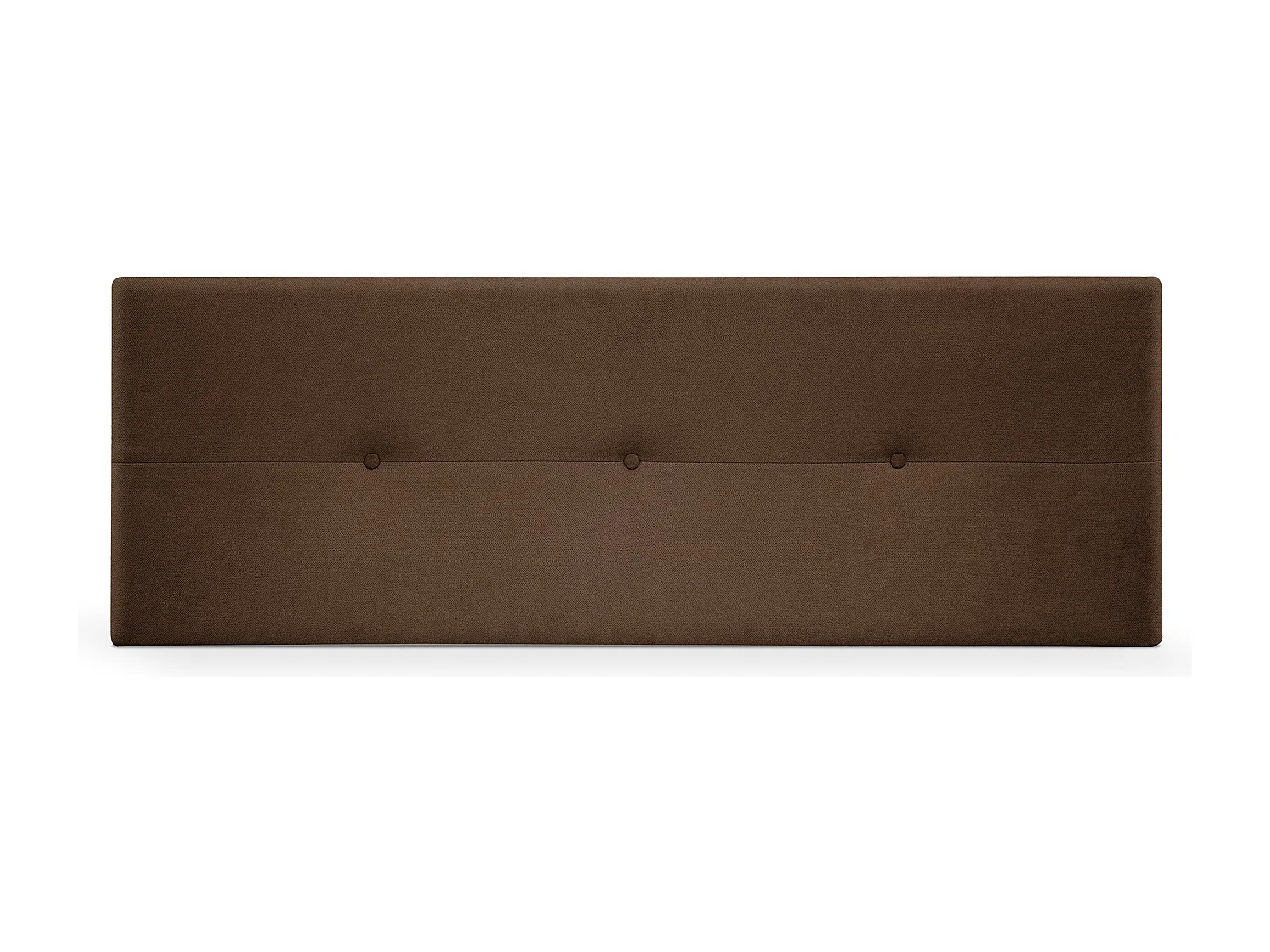 DHOME Hoofdeinde van Aqualine stof met knopen 150x50cm Bedden 150 - Bruin