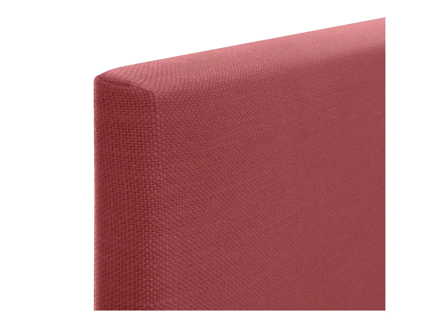 DHOME Glad natuurlijk linnen hoofdeinde 160x105cm met bedpoten 150/160 Rood