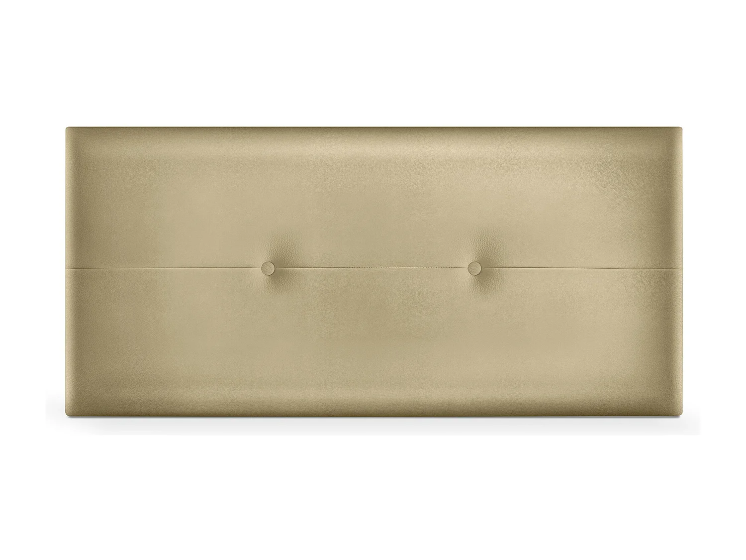 DHOME Cabeceira de  Couro sintético com Botões 95x50cm Camas 90 - Champanhe