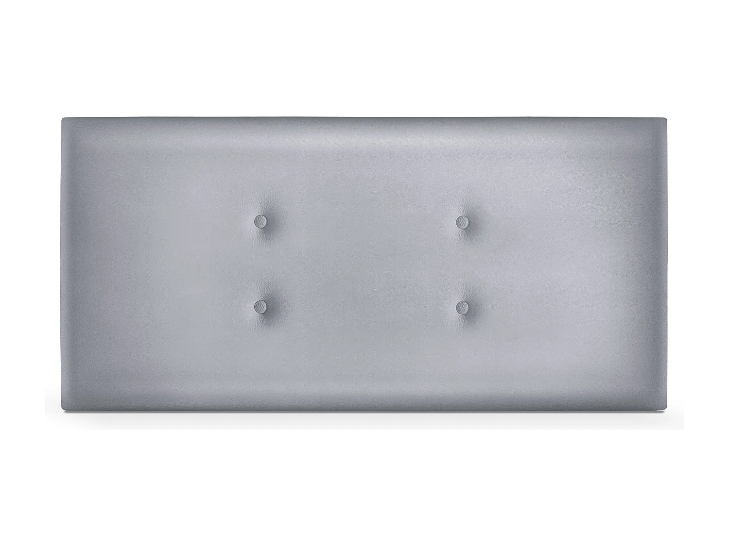 DHOME Tête de lit similicuir avec 2 rangées de boutons 110x50cm Lits 105 - Argent