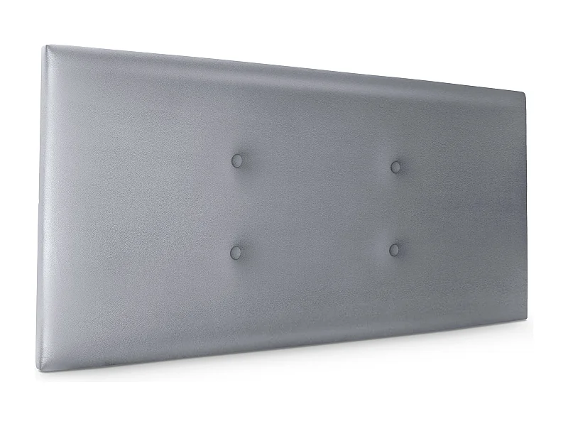 DHOME Kunstleer hoofdeinde met 2 rijen knopen 110x50cm bedden 105 - Zilver
