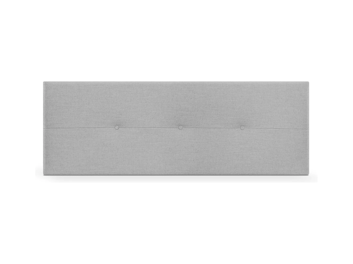 DHOME Natuurlijk linnen hoofdeinde met knopen 160x50cm bedden 150/160 - Lichtgrijs