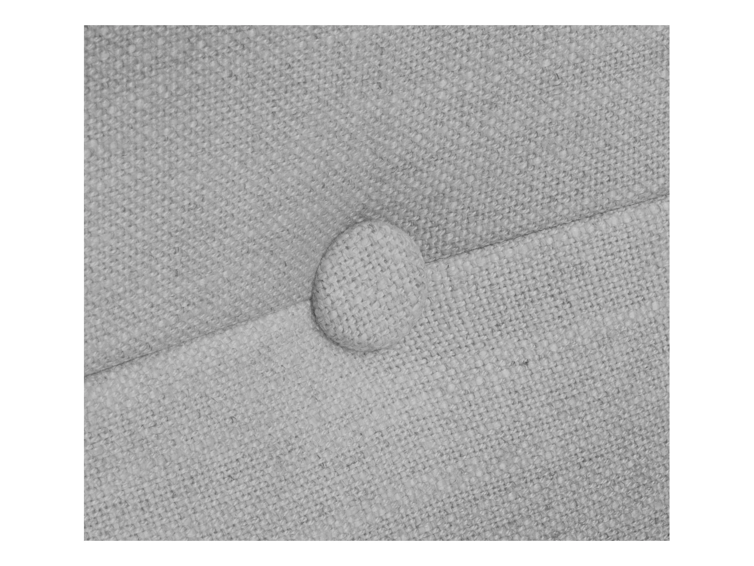 DHOME Natuurlijk linnen hoofdeinde met knopen 160x50cm bedden 150/160 - Lichtgrijs