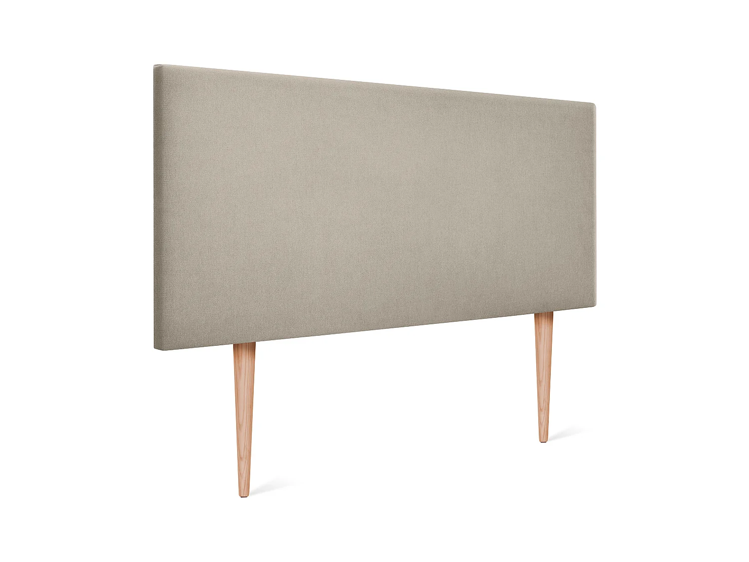 DHOME Testiera in de Tessuto Aqualine Liscio 110x105cm Con le gambe Letti 105 - Beige