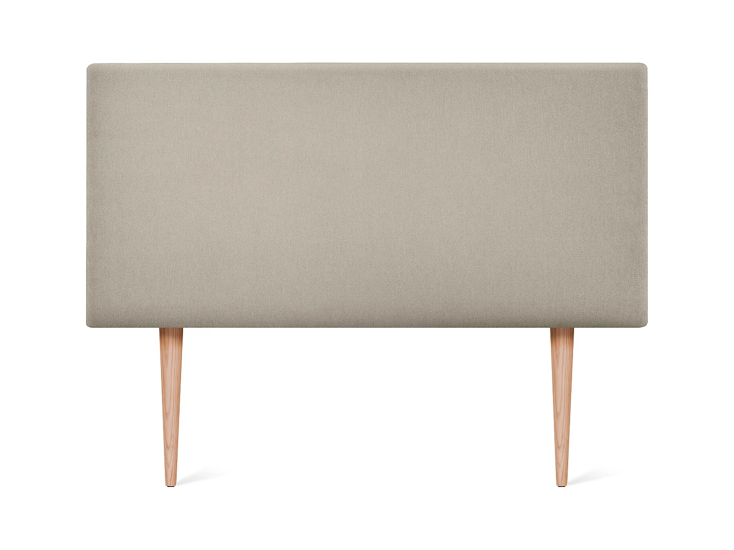 DHOME Testiera in de Tessuto Aqualine Liscio 110x105cm Con le gambe Letti 105 - Beige