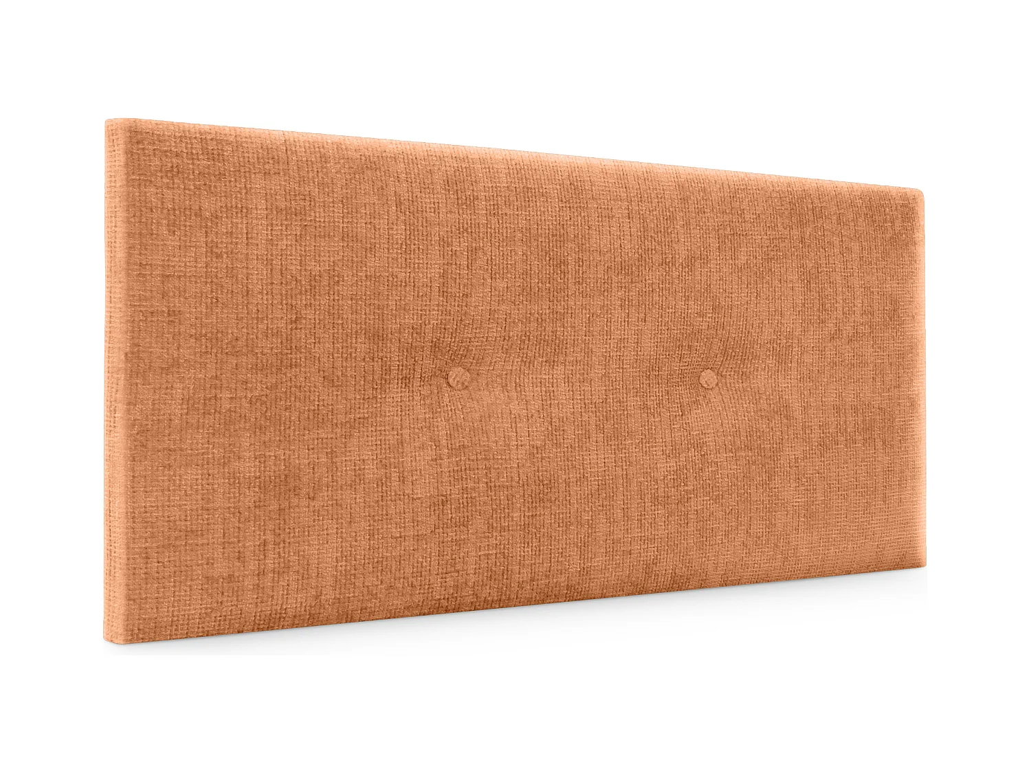 DHOME Tête de lit en laine naturelle avec Boutons 95x50cm Lits 90 - Orange