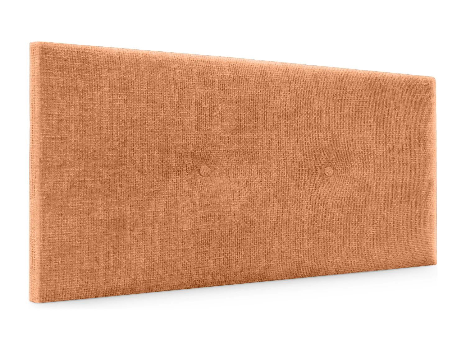DHOME Tête de lit en laine naturelle avec Boutons 95x50cm Lits 90 - Orange