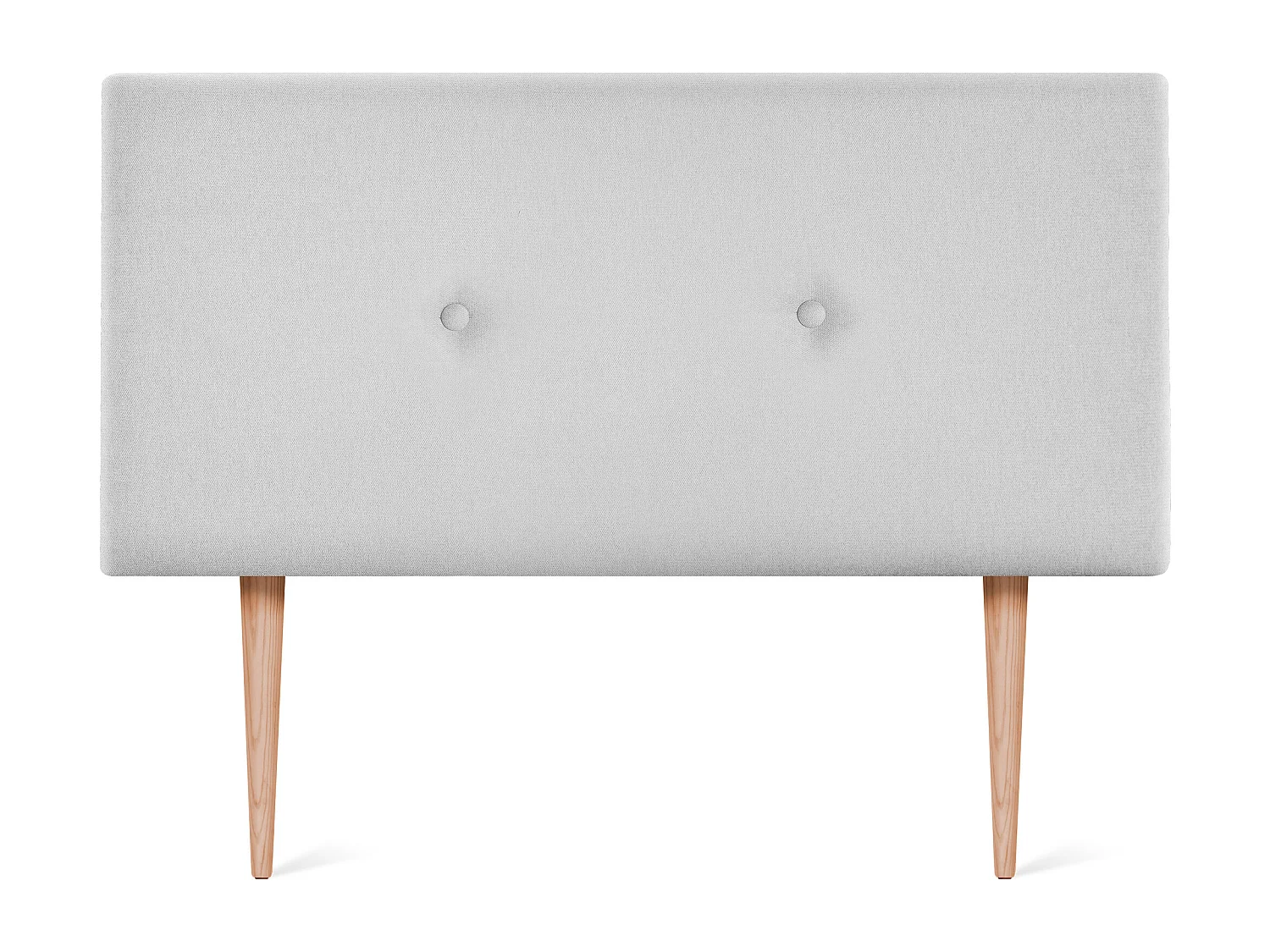 DHOME Tête de lit en tissu Aqualine lisse avec Boutons 105x105cm avec pieds Lits 105 - Gris perle