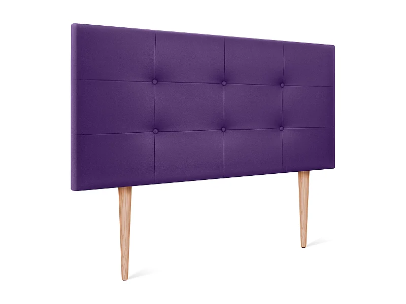 DHOME Tête de Lit en Similicuir Capitonnée 105x115cm avec Pieds Lit 105 - Lilas