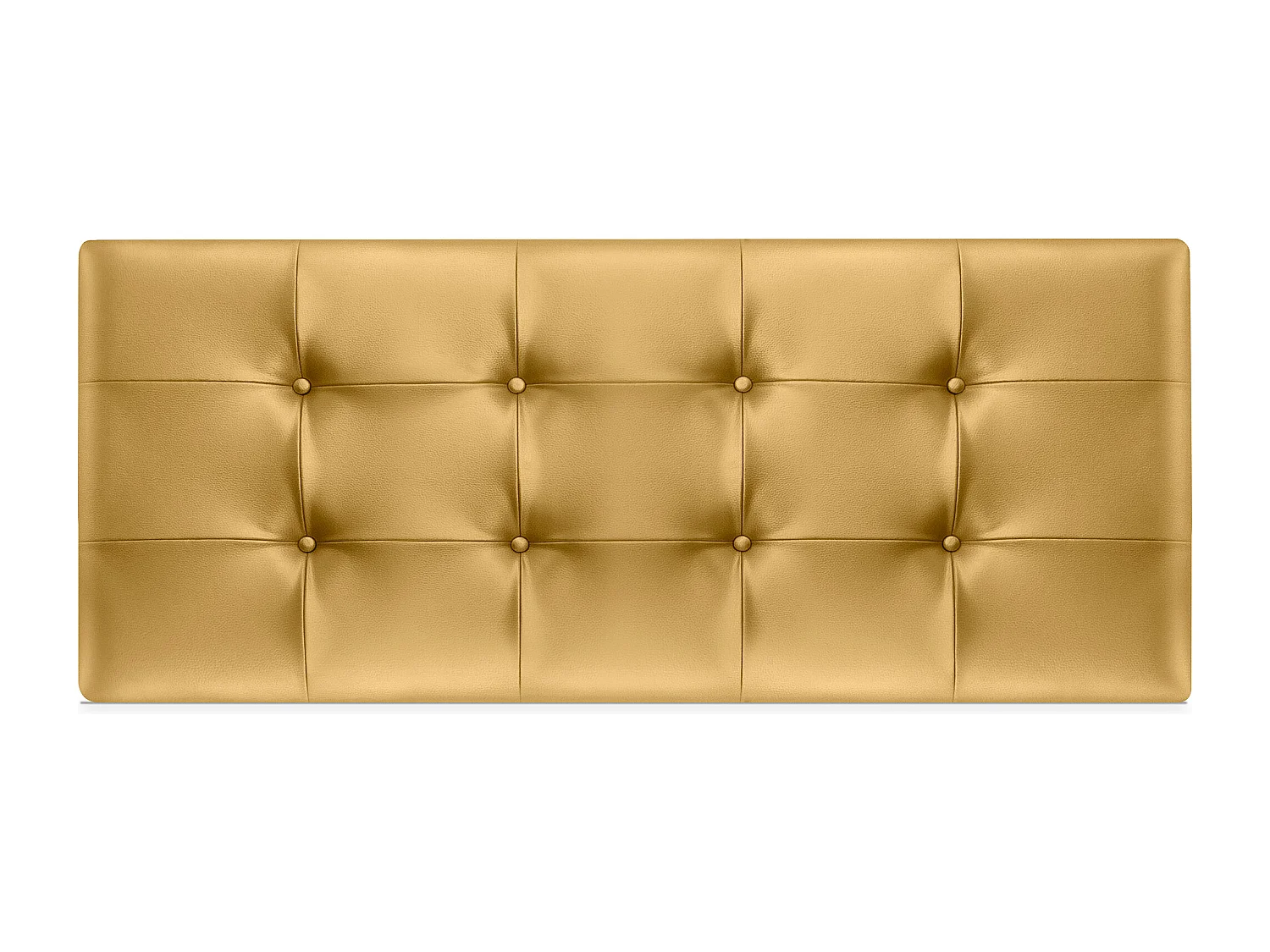 DHOME Testiera capitonnè in ecopelle 135x60 cm per letti 120/135 - Oro