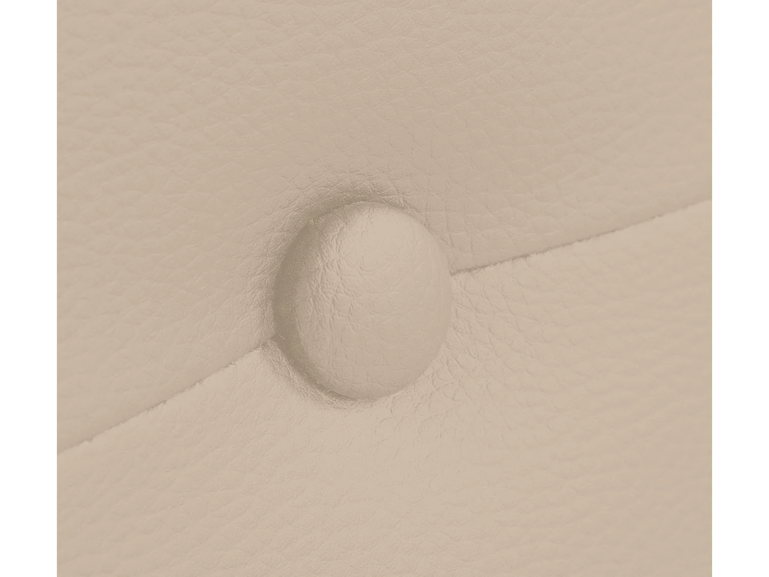 DHOME Kopfteil aus Kunstleder mit Knöpfen 110x50cm Betten 105 - Beige