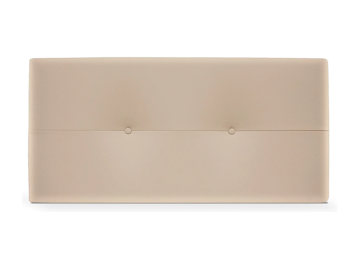 DHOME Tête de lit similicuir avec Boutons 110x50cm Lits 105 - Beig