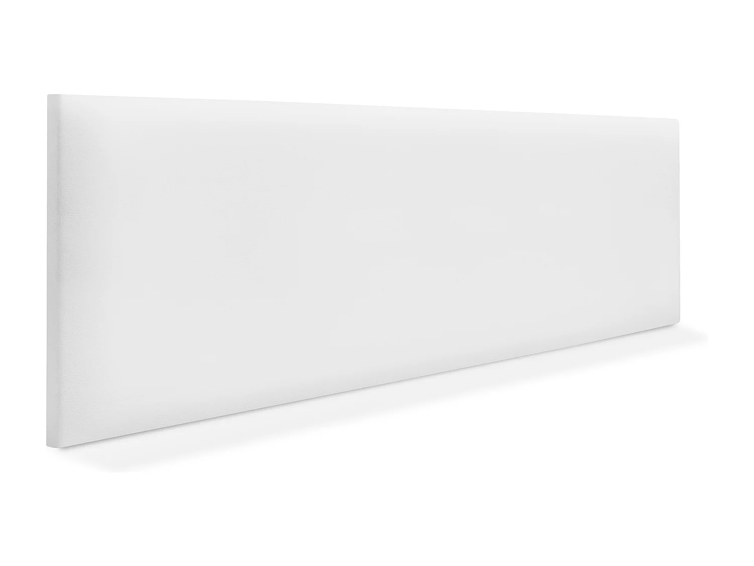 DHOME Tête de lit simili cuir lisse 145x50cm Lits 135/140 - Blanc