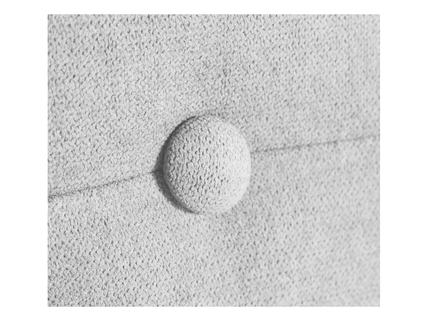 DHOME Testiera in de Tessuto Aqualine con bottoni 150x105cm Con le gambe Letti 150 - Grigio Perla