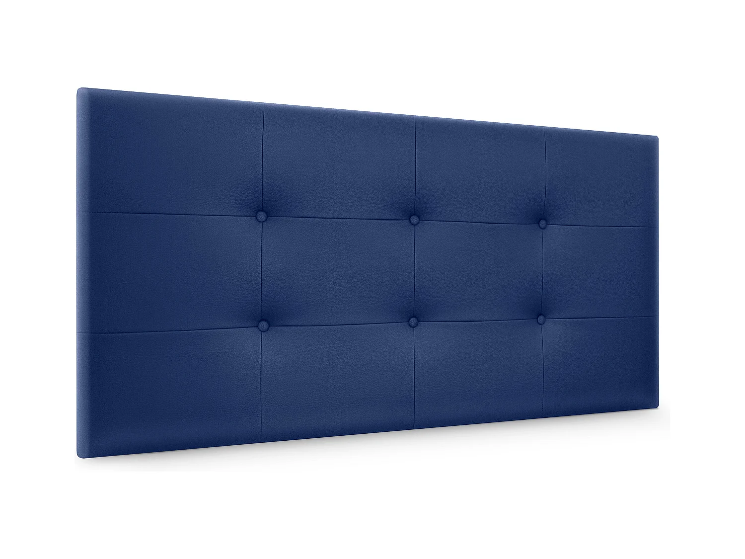 DHOME getuftetes Kunstleder-Kopfteil 90 x 60 cm für 80/90 Betten – Blau