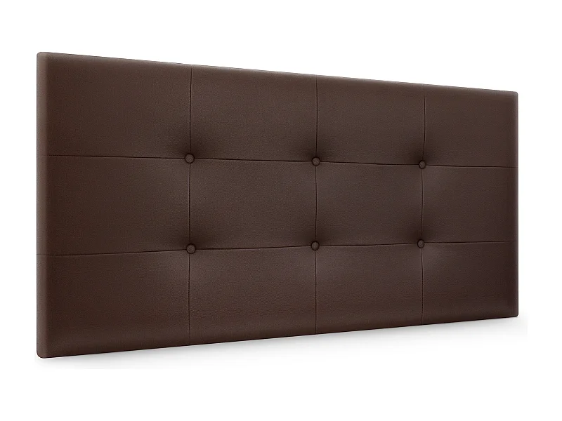 DHOME Getuft kunstleer hoofdeinde 110x60cm bedden 105 - Chocolade