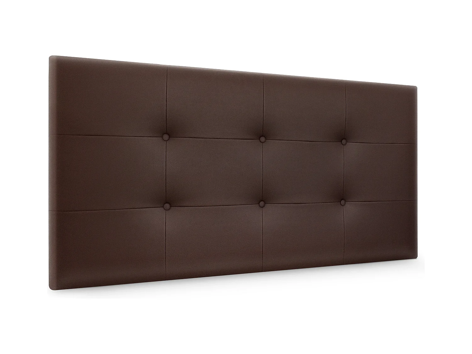 DHOME Tête de Lit en Similicuir Capitonnée 110x60cm Lit 105 - Chocolat