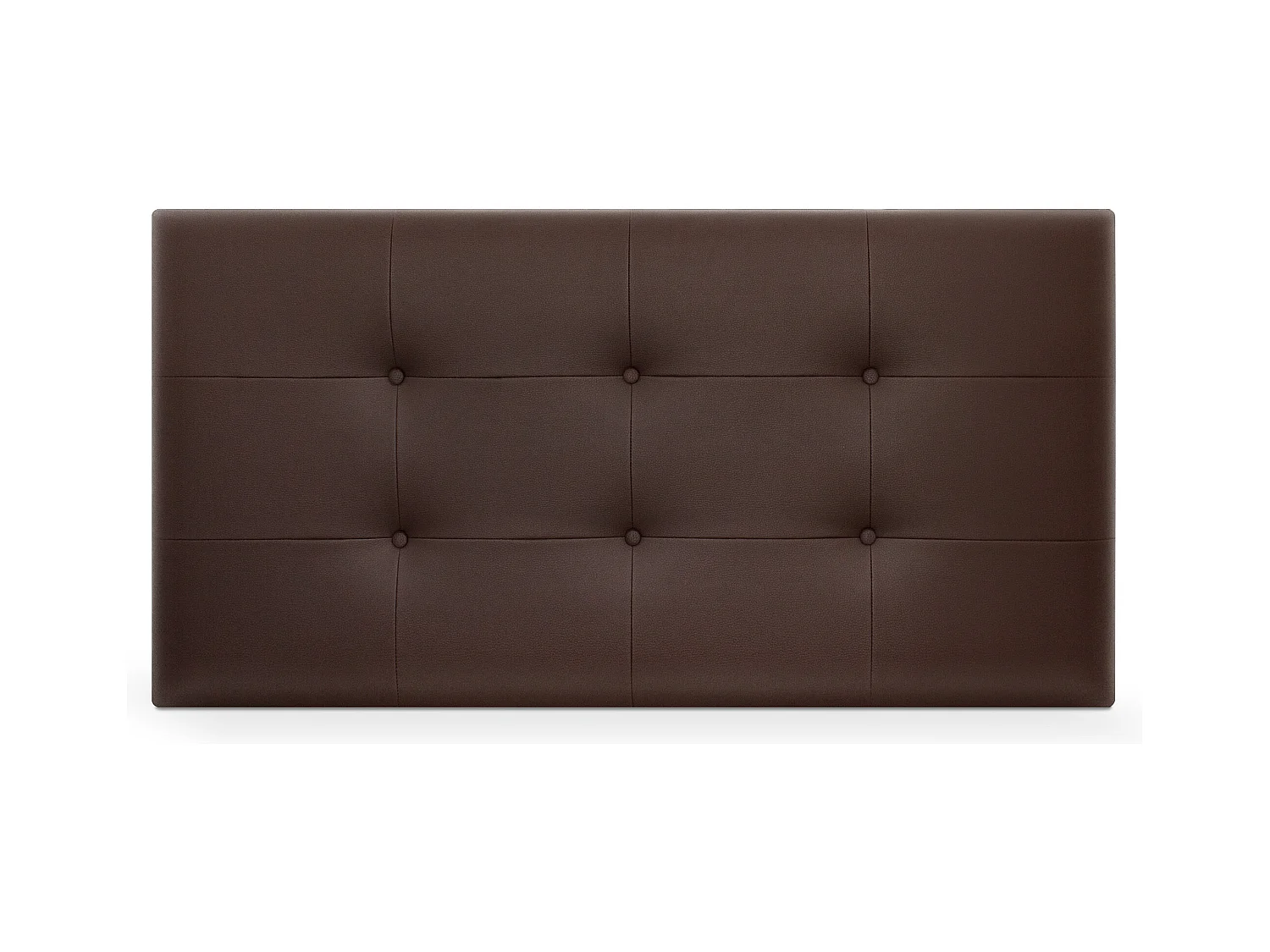 DHOME Tête de Lit en Similicuir Capitonnée 110x60cm Lit 105 - Chocolat