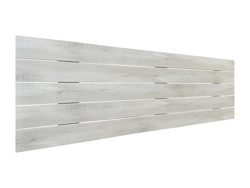 DHOME Tête de lit en bois recyclé DM Style Palette Horizontale 145x46cm Lits 135/140 - Arctique