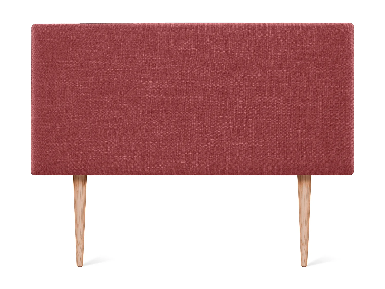 DHOME Tête de lit en lin naturel lisse 80x105cm avec pieds Lits 70/80/90 - Rouge