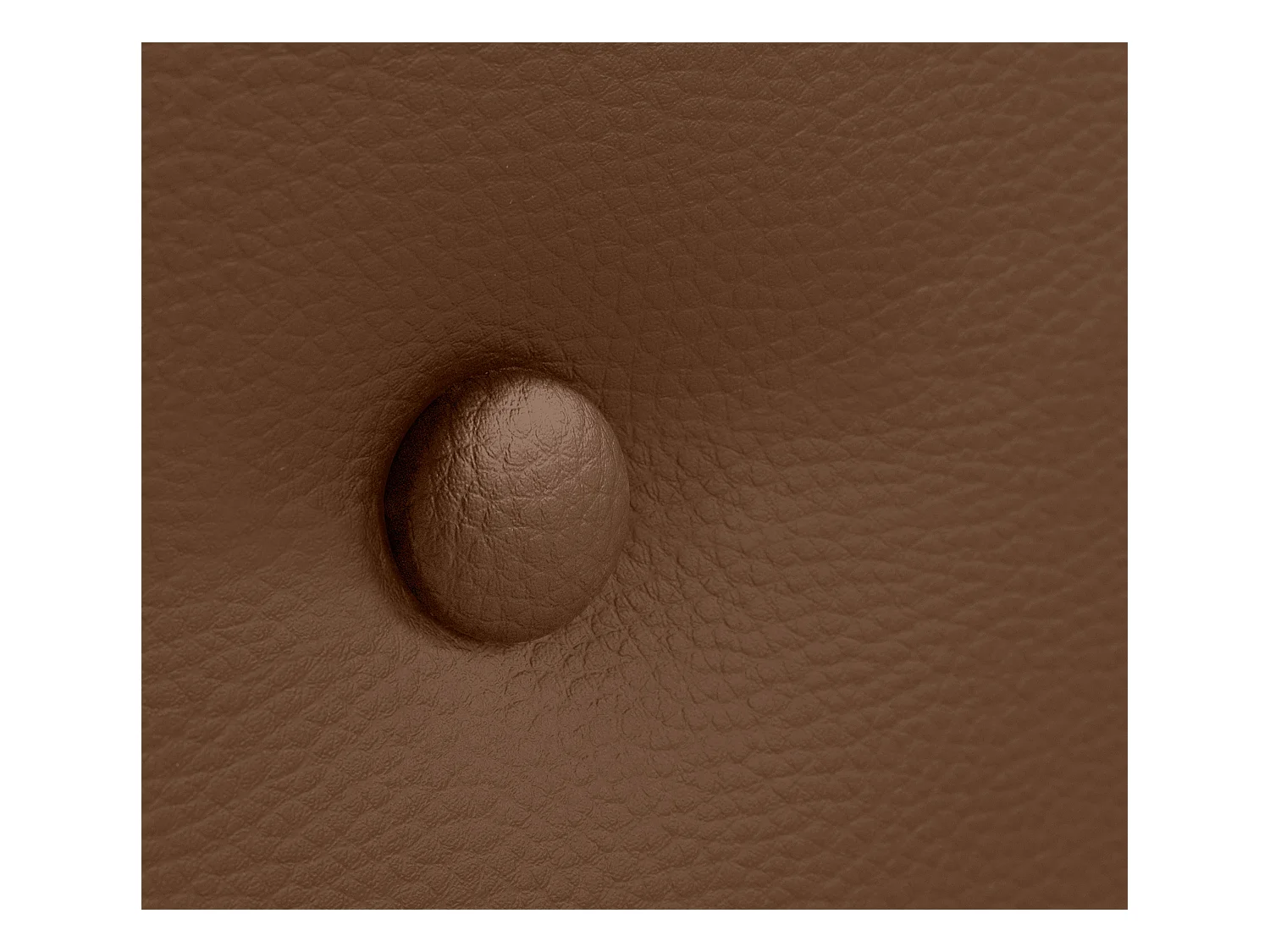 DHOME Kopfteil aus Kunstleder mit 2 Reihen Knöpfen 135x105cm Mit Beinen Betten 120/135 - Lehm