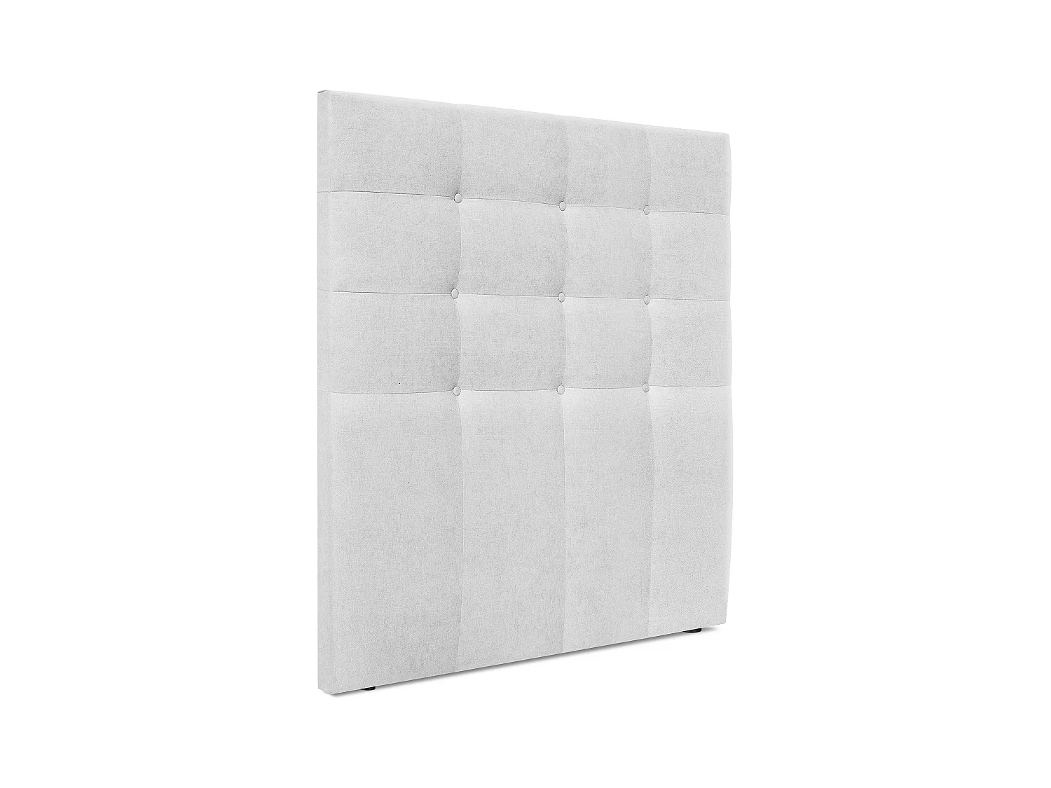 DHOME Cabecero de Tela Aqualine Capitoné Hasta el Suelo 105x120cm Camas 105 - Gris Perla