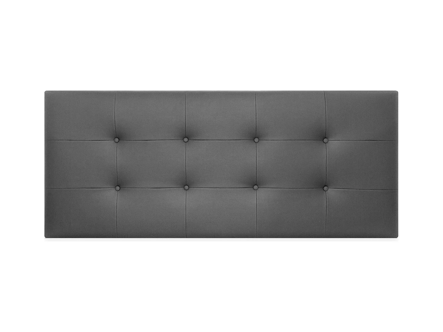 DHOME Tête de lit en Similicuir Capitonné 150x60cm Lits 150 - Gris