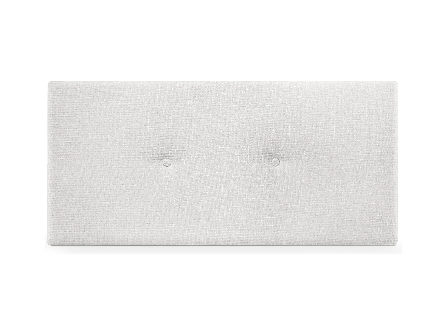 DHOME Tête de lit en laine naturelle avec Boutons 110x50cm Lits 105 - Blanc