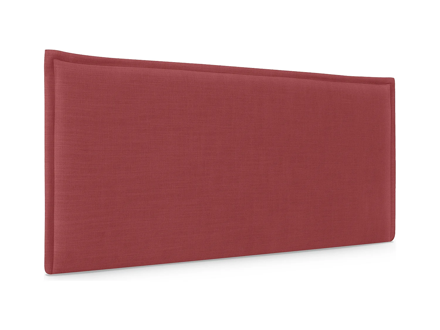 DHOME Tête de lit en lin naturel lisse avec garniture 110x50cm Lits 105 - Rouge