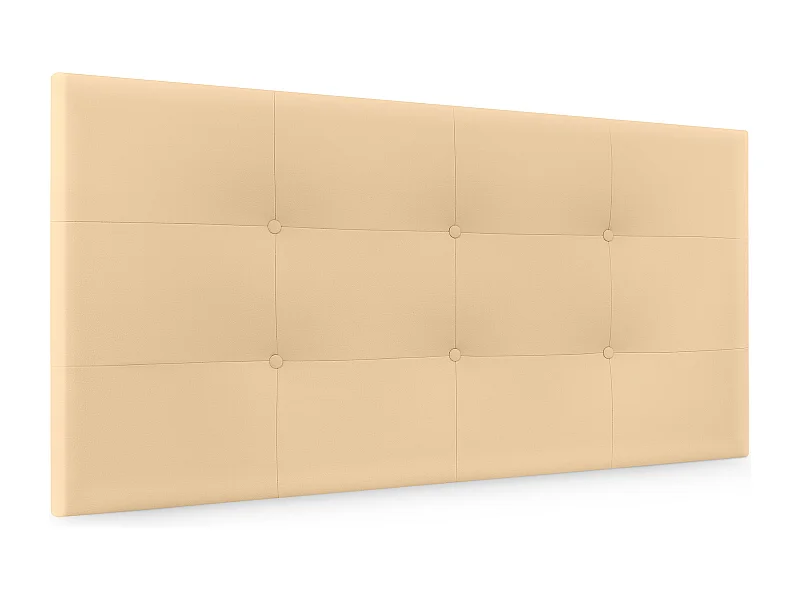 DHOME getuftetes Kopfteil aus Kunstleder, 110 x 60 cm, Betten 105 – Vanille