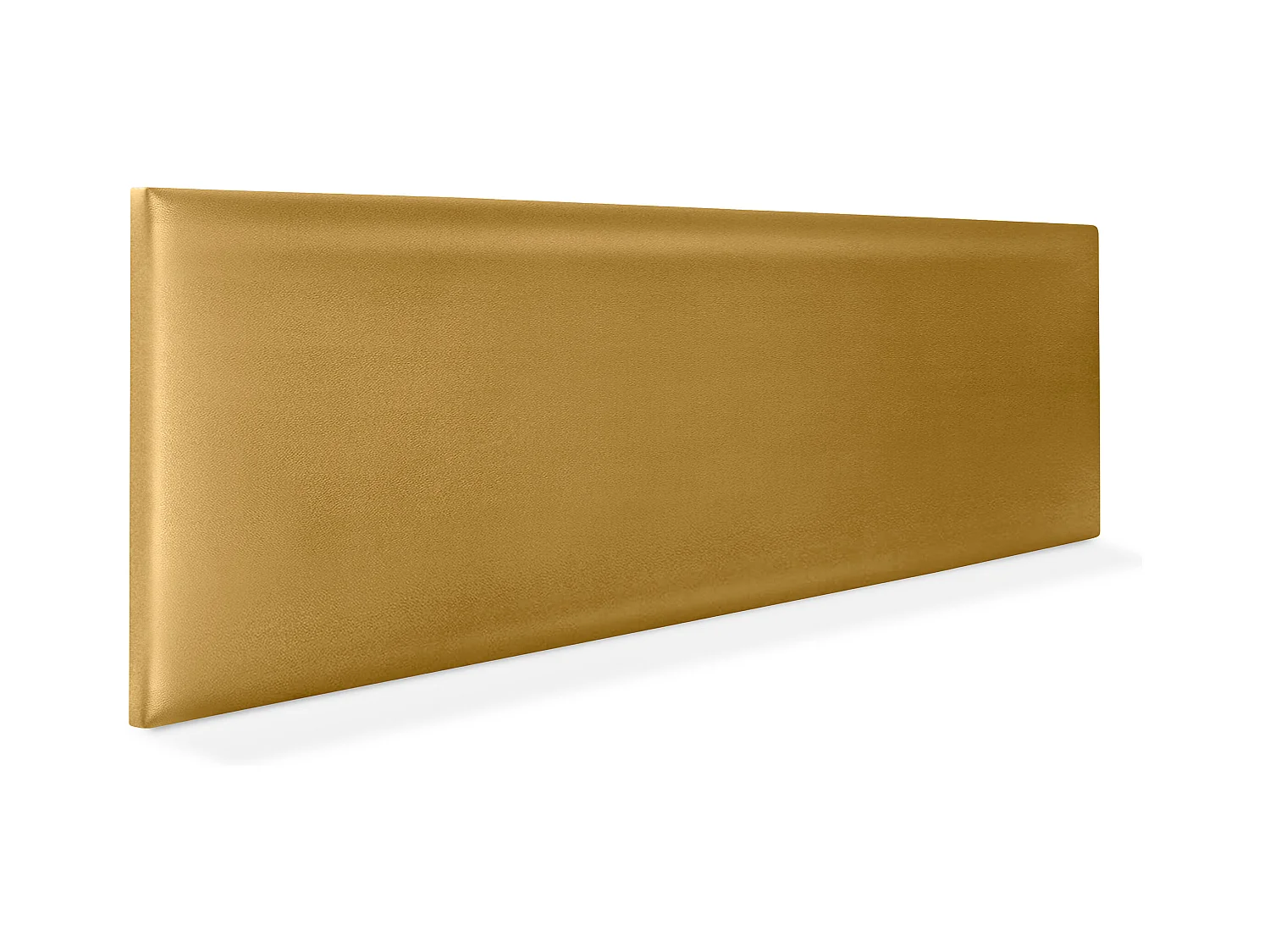 DHOME Tête de lit simili cuir lisse 150x50cm Lits 150 - Doré