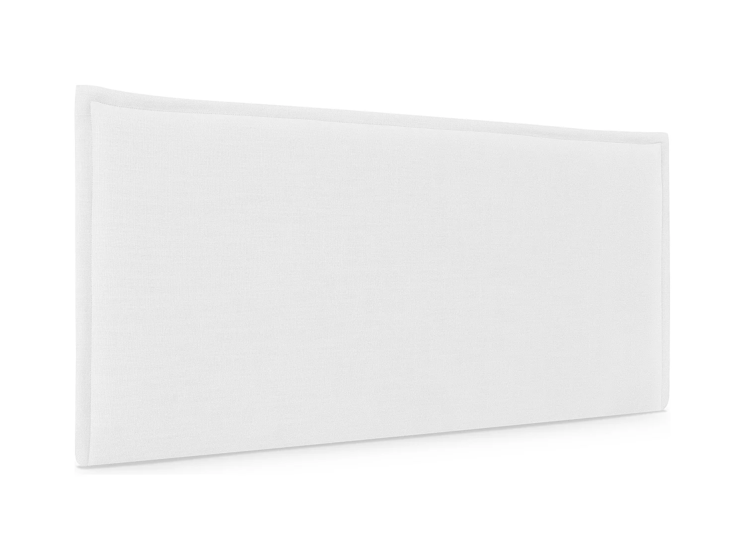 DHOME Tête de lit en lin naturel lisse avec garniture 90x50cm Lits 80/90 - Blanc