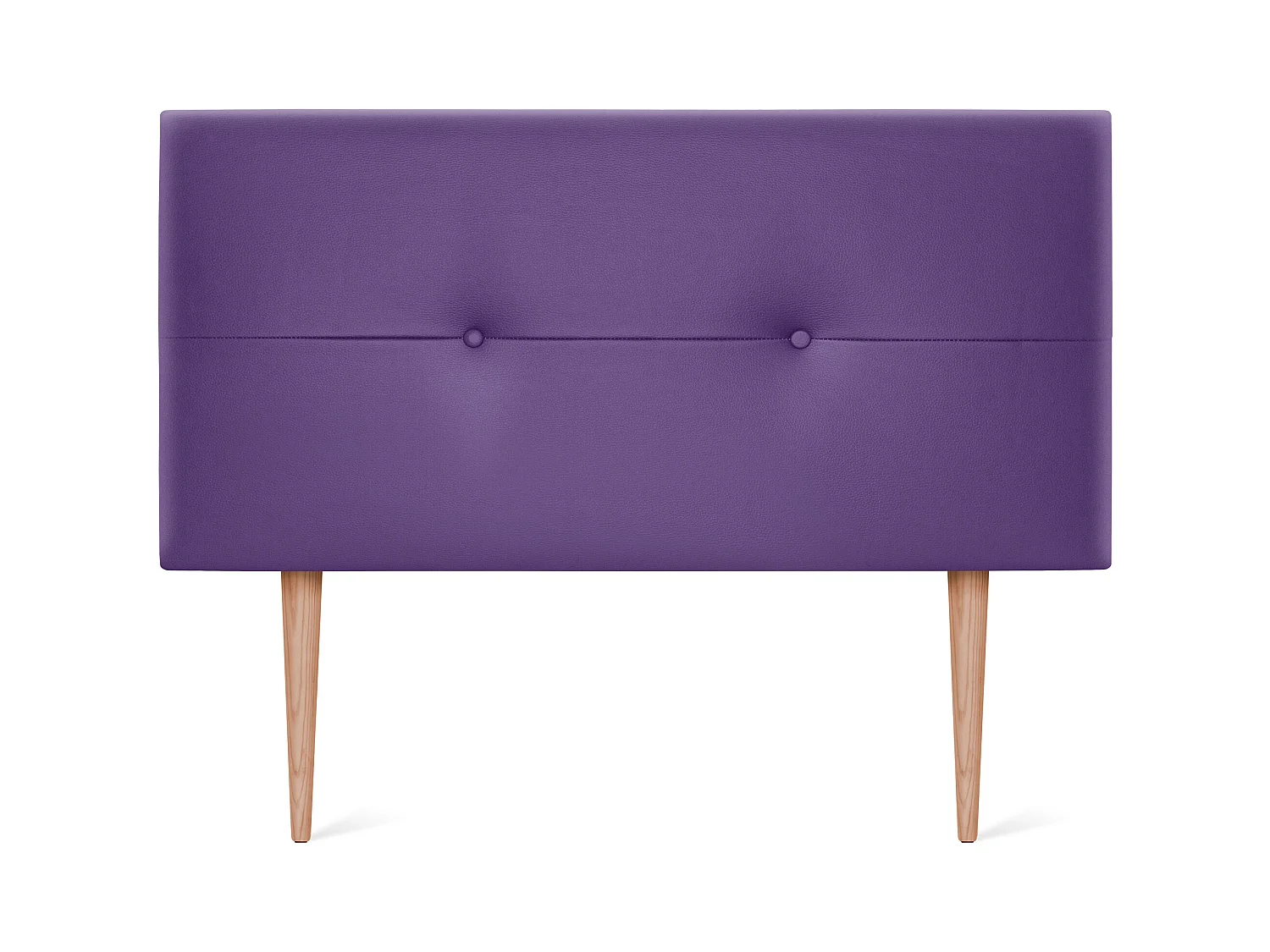 DHOME Tête de lit similicuir avec Boutons 110x105cm avec pieds Lits 105 - Lila