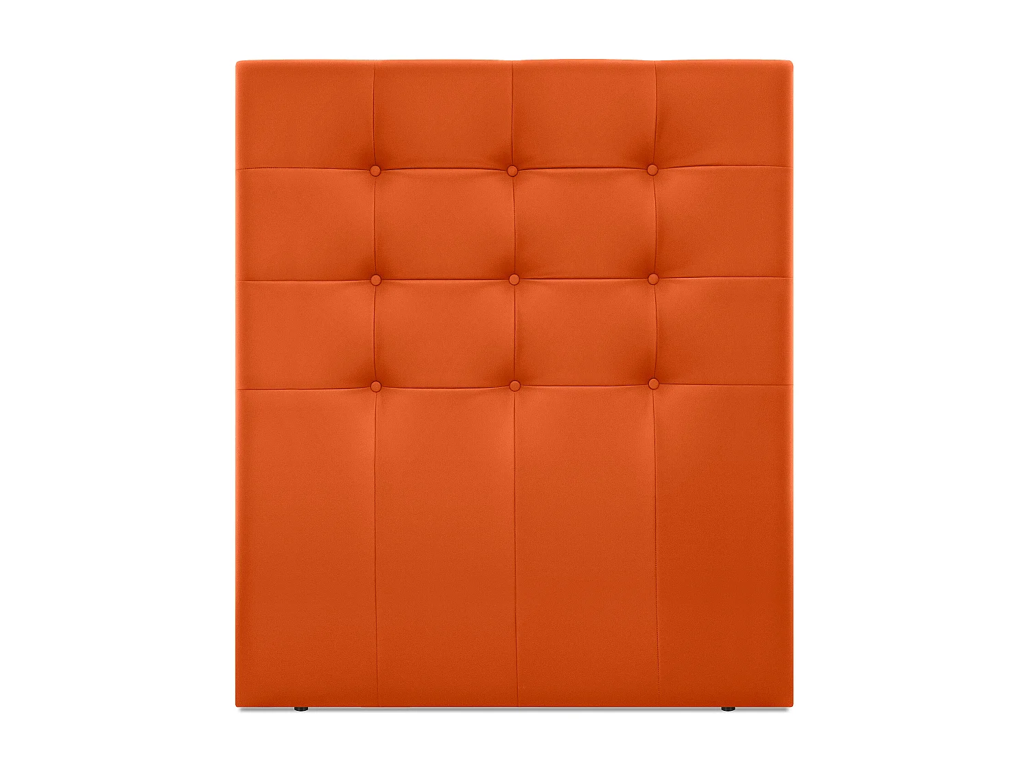 DHOME Cabeceira de  Couro sintético Capitoné Até o chão 110x120cm Camas 105 - Laranja