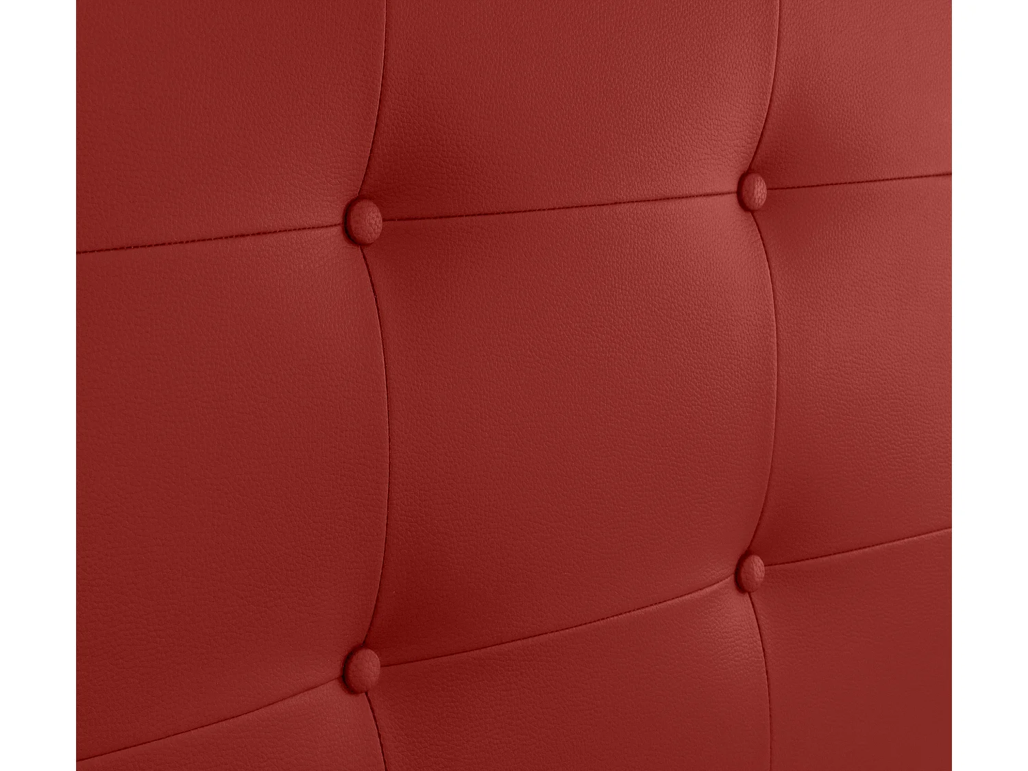 DHOME Testiera in de Similpelle Capitoné 110x60cm Letti 105 - Rosso