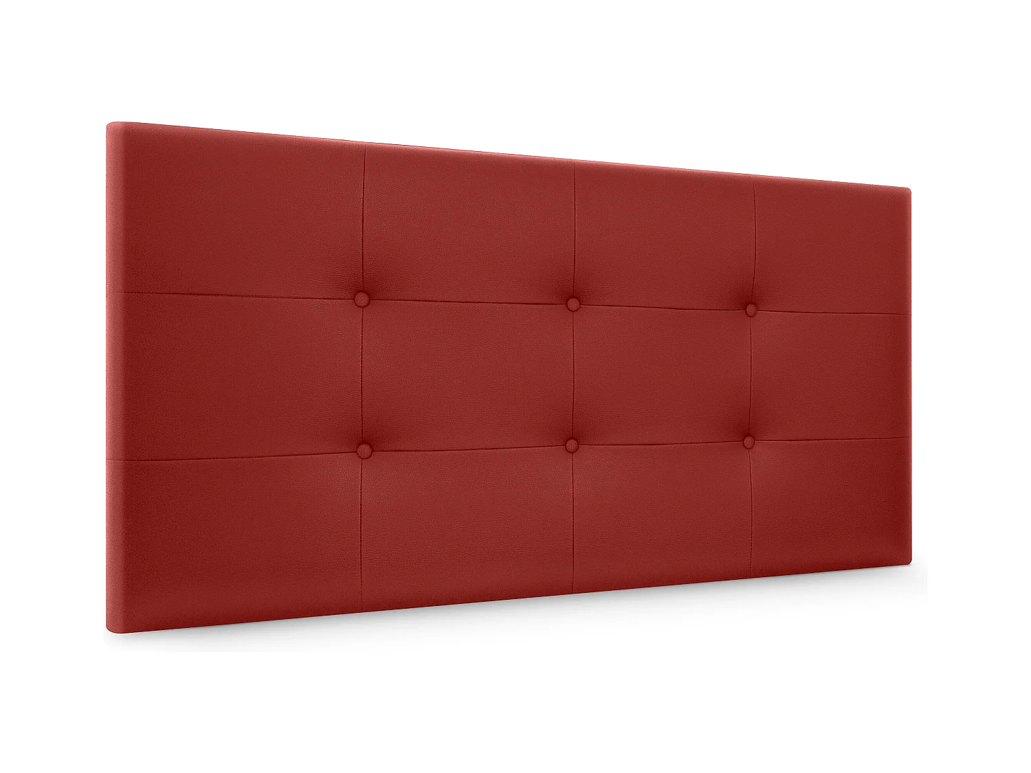 DHOME Tête de Lit en Similicuir Capitonnée 110x60cm Lit 105 - Rouge