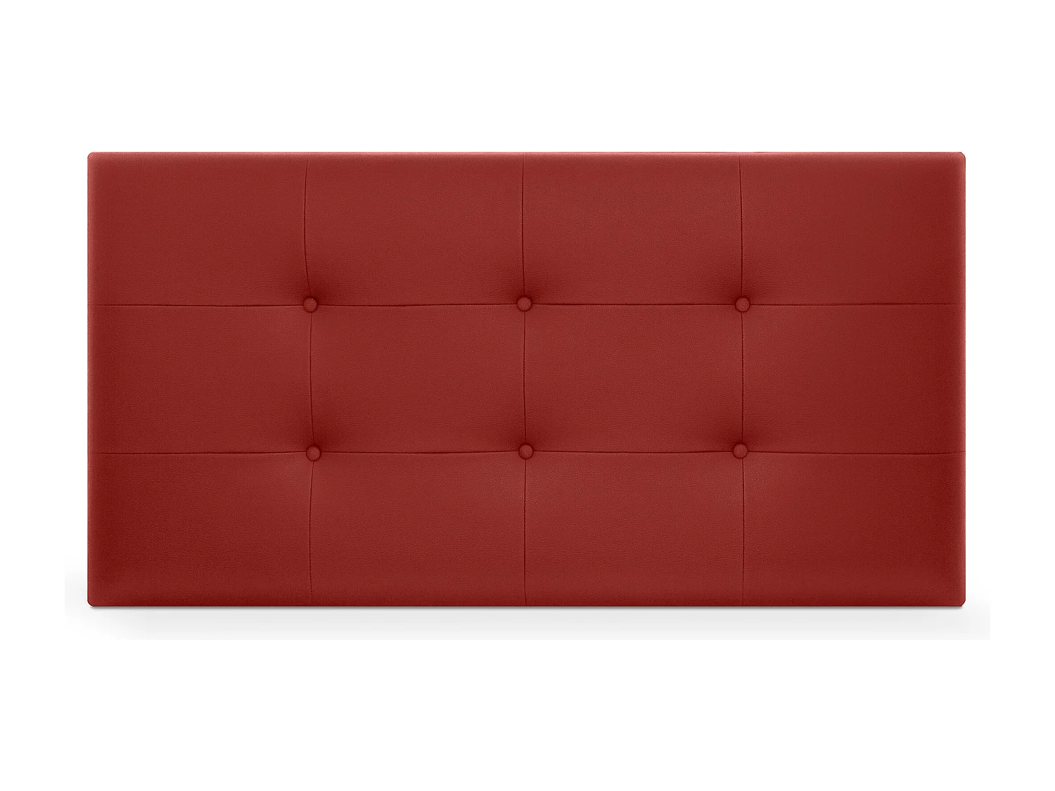DHOME Getuft kunstleer hoofdeinde 110x60cm bedden 105 - Rood