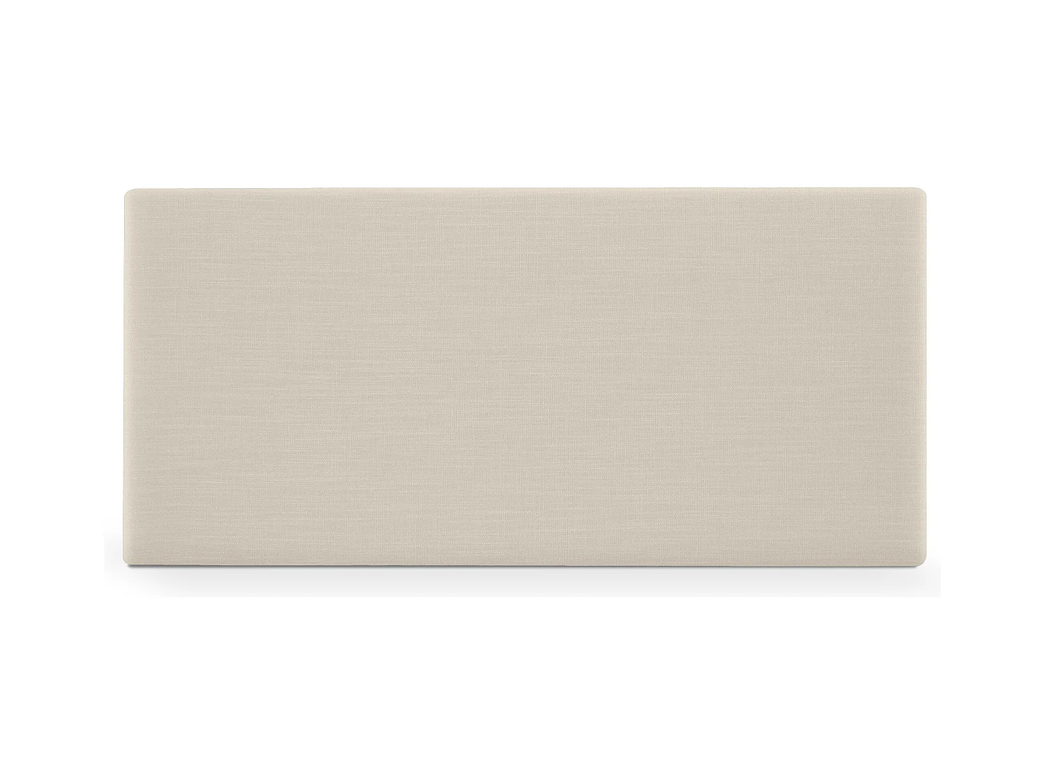 DHOME Tête de lit en lin naturel lisse 95x50cm Lits 90 - Beig