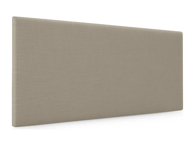 DHOME Glad natuurlijk linnen hoofdeinde 80x50cm bedden 70/80/90 - Aarde Kleur