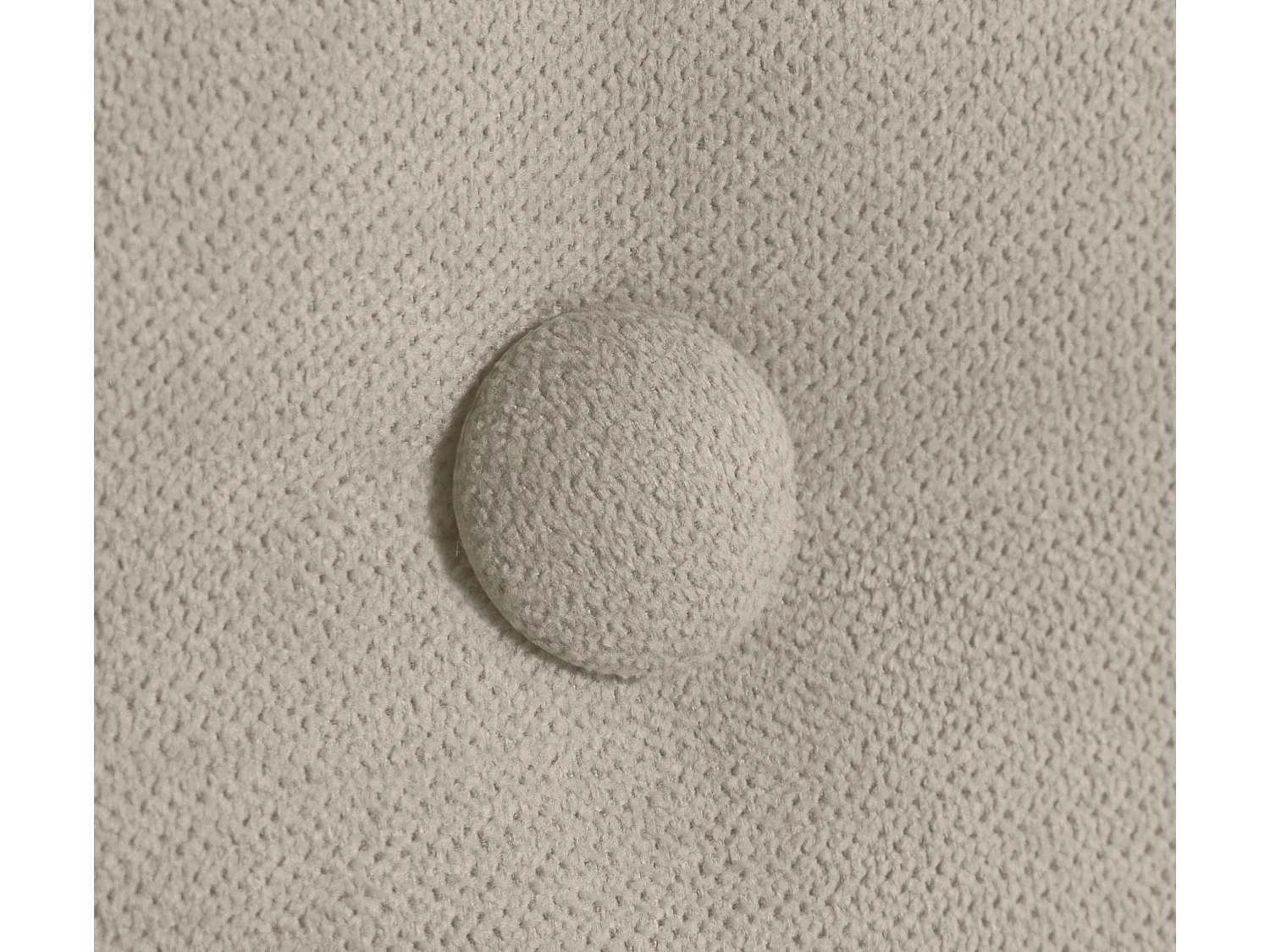 DHOME Hoofdeinde van Aqualine stof met 2 rijen knopen 105x105cm met bedpoten Bedden 105 - Beige