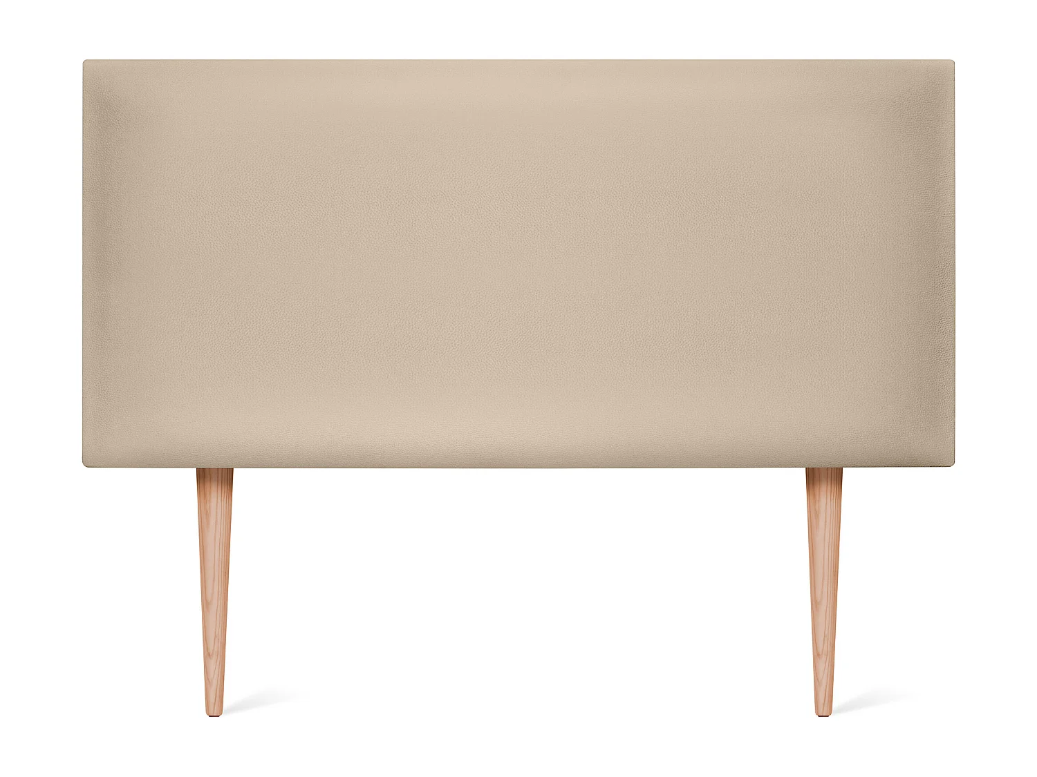 DHOME Kopfteil aus glattem Kunstleder 105x105cm Mit Beinen Betten 105 - Beige