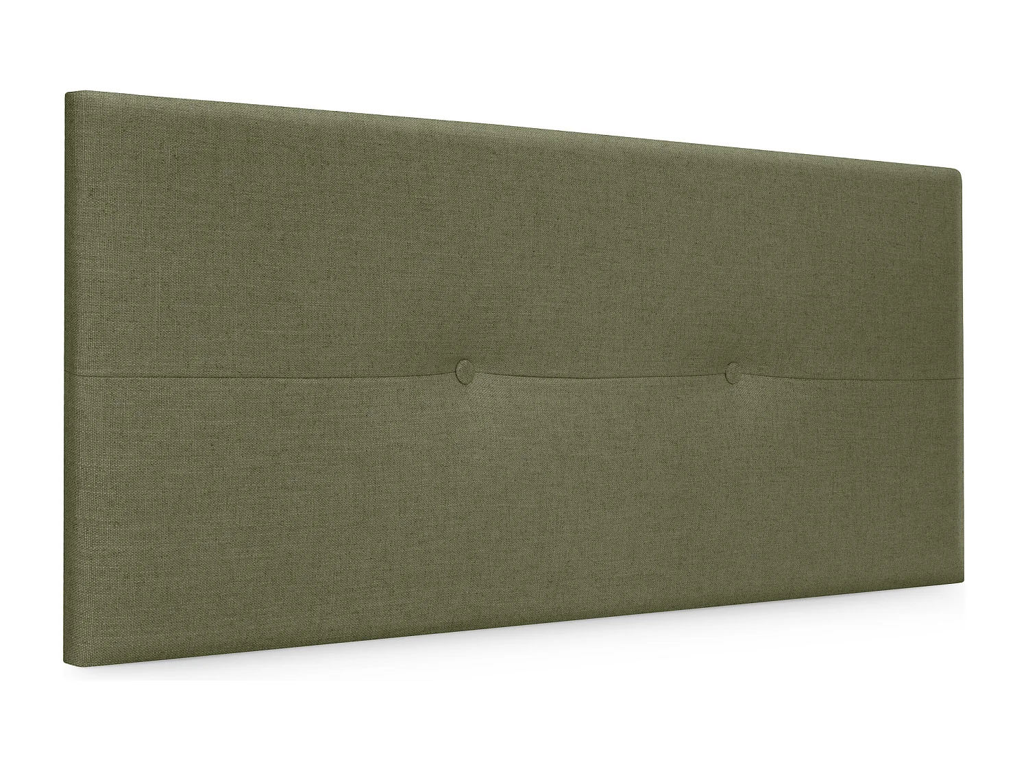 DHOME Tête de lit en lin naturel avec Boutons 95x50cm Lits 90 - Vert