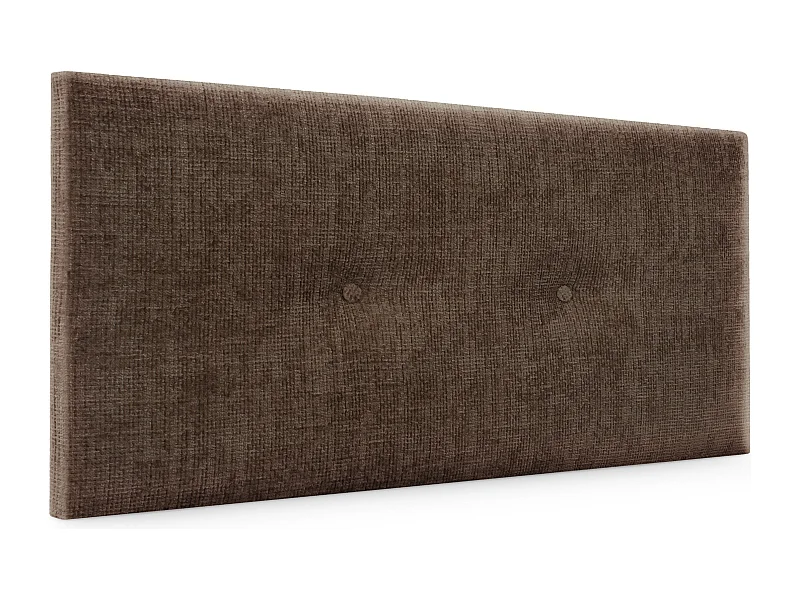 DHOME Tête de lit en laine naturelle avec Boutons 90x50cm Lits 80/90 - Marron