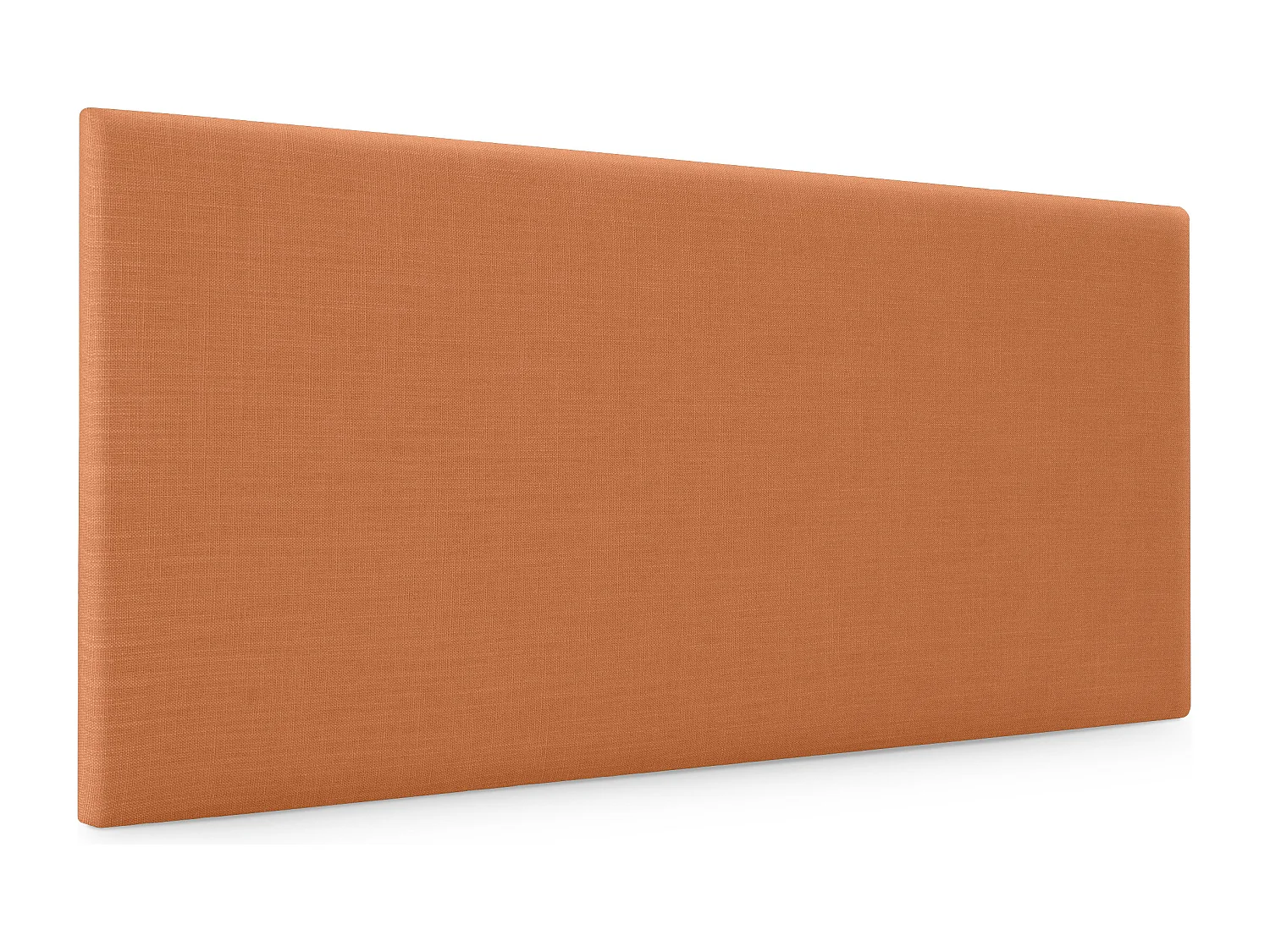 DHOME Glad natuurlijk linnen hoofdeinde 90x50cm bedden 90 - Oranje