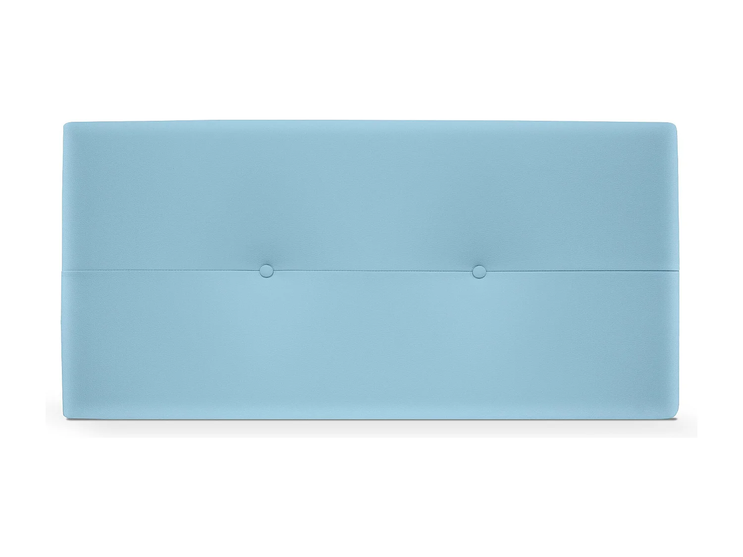 DHOME Tête de lit similicuir avec Boutons 105x50cm Lits 105 - Bleu Ciel