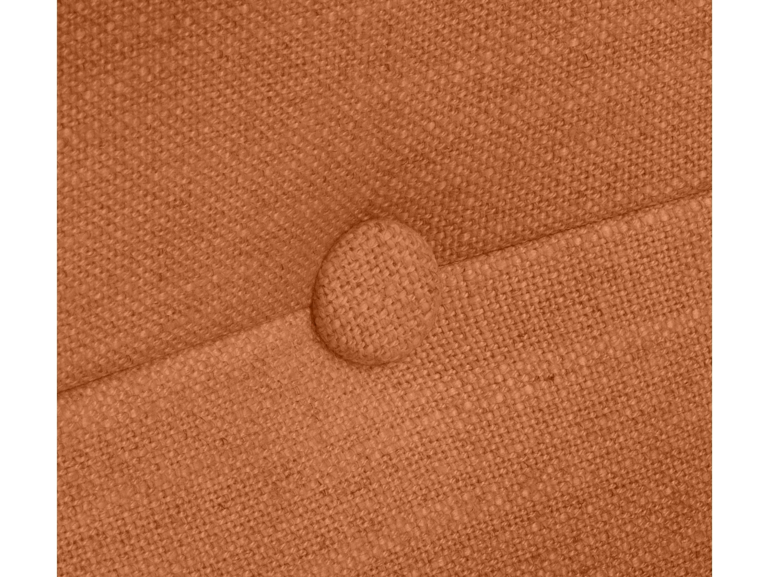 DHOME Kopfteil aus Naturleinen mit Knöpfen 105x105cm Mit Beinen Betten 105 - Orange