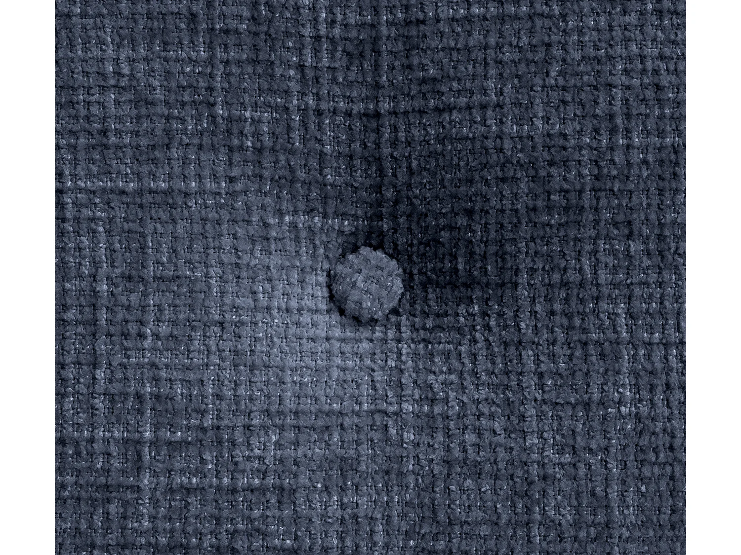 DHOME Hoofdeinde van natuurlijke wol met knopen 145x105cm met bedpoten 135/140 - Blauw